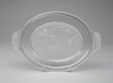 Westward Ho!/Pioneer pattern platter, c. 1876. Creator: Gillinder & Sons