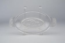 Westward Ho!/Pioneer pattern platter, c. 1876. Creator: Gillinder & Sons