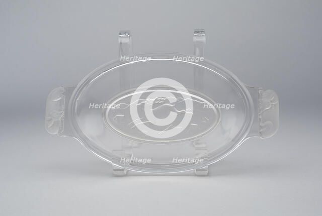 Westward Ho!/Pioneer pattern platter, c. 1876. Creator: Gillinder & Sons.