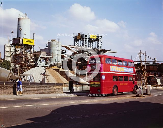 Westway Flyover, A40, Paddington, City of Westminster, London, 01/08/1969. Creator: John Laing plc.