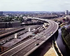 Westway Flyover, A40, Paddington, City of Westminster, London, 01/09/1971. Creator: John Laing plc