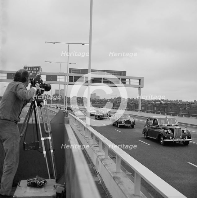Westway Flyover, A40, Paddington, City of Westminster, London, 28/07/1970. Creator: John Laing plc.