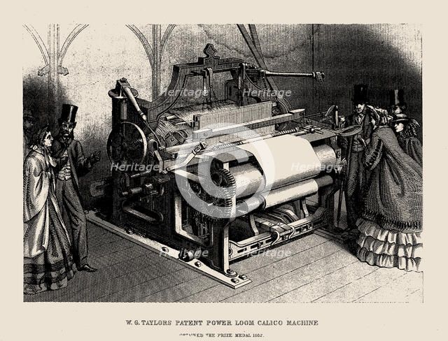 W.G. Taylors Patent Power Loom Calico Machine, . Creator: Anonymous.