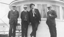W.H. Fairbanks, Frank G. Carpenter, Tom Magowan, and Mr. MacPherson, between c1900 and 1916. Creator: Unknown
