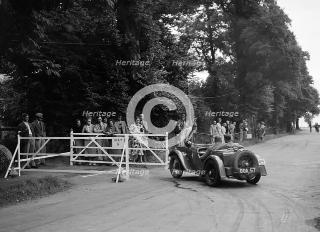 WH Scriven's Austin 7 Grasshopper, winner of a silver award at the MCC Torquay Rally, July 1937. Artist: Bill Brunell.