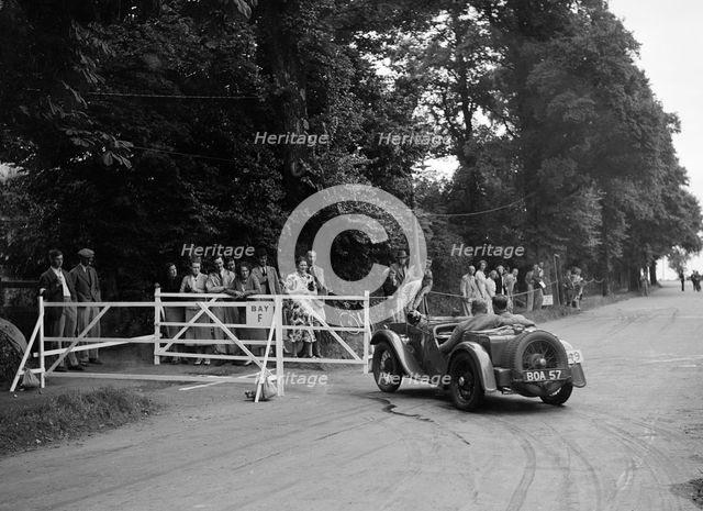 WH Scriven's Austin 7 Grasshopper, winner of a silver award at the MCC Torquay Rally, July 1937. Artist: Bill Brunell.