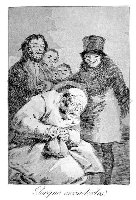 'Why hide them!', 1799. Artist: Francisco Goya
