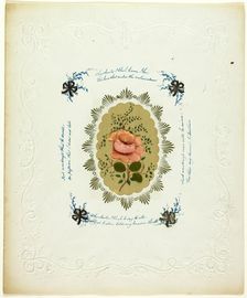 Why Should I Blush (valentine), c. 1840. Creator: George Kershaw
