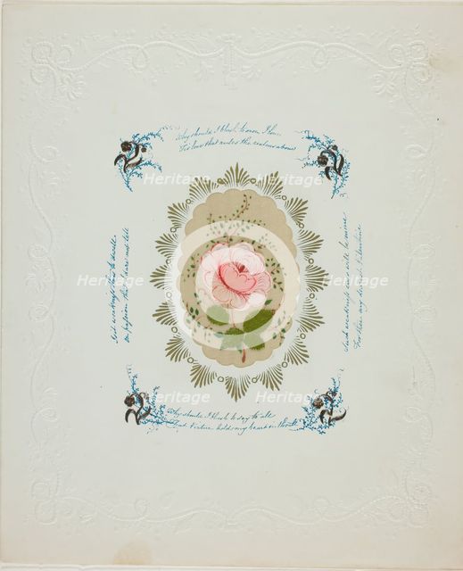 Why Should I Blush (valentine), c. 1850. Creator: George Kershaw.