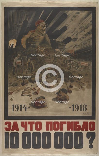 Why were 10,000,000 men killed from 1914-1918?, 1929.