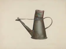 Whale Oil Can, c. 1940. Creator: Hugh Ryan