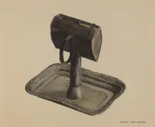 Whale Oil Lamp, 1935/1942. Creator: Francis Law Durand