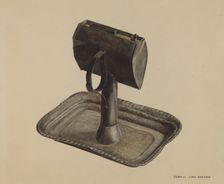 Whale Oil Lamp, 1935/1942. Creator: Francis Law Durand