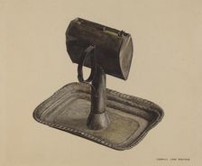 Whale Oil Lamp, 1935/1942. Creator: Francis Law Durand