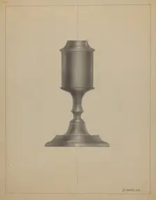 Whale Oil Lamp, c. 1936. Creator: Arsen Maralian