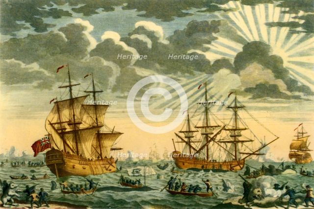 'Whale or Greenland Fishery', 1720, (1946).  Creator: Elisha Kirkall.