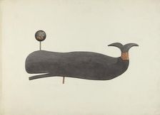 Whale Weather Vane, c. 1938. Creator: Marian Page