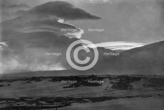 'Whaleback Clouds Over Mount Erebus', c1910–1913, (1913).  Artist: Herbert Ponting.