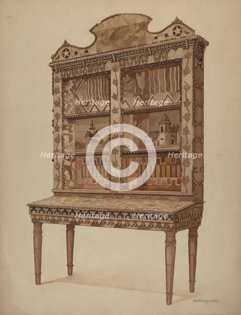 Whalebone Cabinet, c. 1937. Creator: Augustine Haugland.