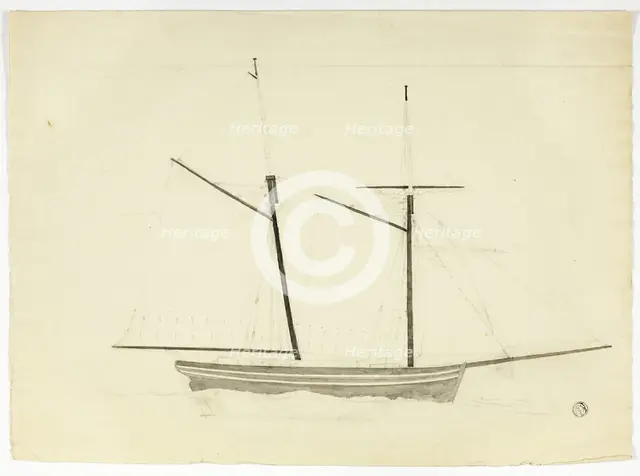 Whaler, n.d. Creator: Nicholas Pocock.