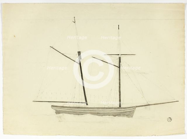 Whaler, n.d. Creator: Nicholas Pocock.