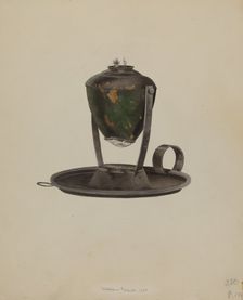 Whaler Lamp, 1938. Creator: William Frank