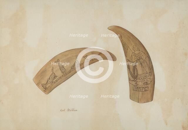 Whale's Tooth, c. 1940. Creator: Carl Strehlau.
