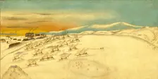 Whaling Fleet, Icebound, c1860. Creator: Unknown