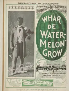 Whar de watermelon grow 1898. Creator: Unknown