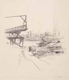 Wharf Scene, c1900-1925. Creator: Ernest Haskell