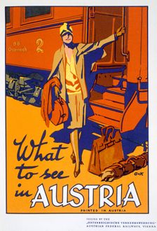 What to see in Austria travel poster, c1920s. Creator: Unknown