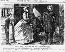 What Will Become of the Servant-Gals? 1865. Creator: George du Maurier