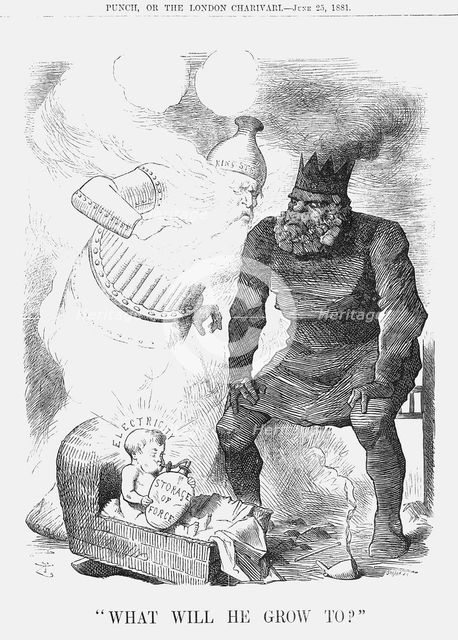 "What will he grow to?", 1881. Creator: Joseph Swain.