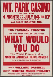 What Would You Do, Holyoke, MASS, [193-]. Creator: Unknown