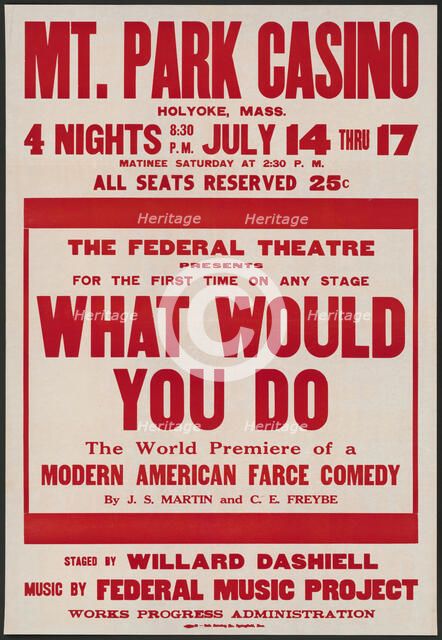 What Would You Do, Holyoke, MASS, [193-]. Creator: Unknown.