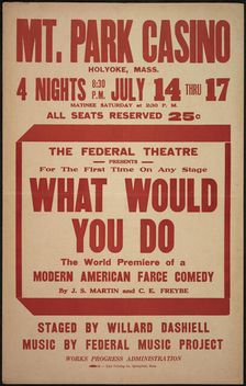 What Would You Do, Holyoke, MASS, [193-]. Creator: Unknown