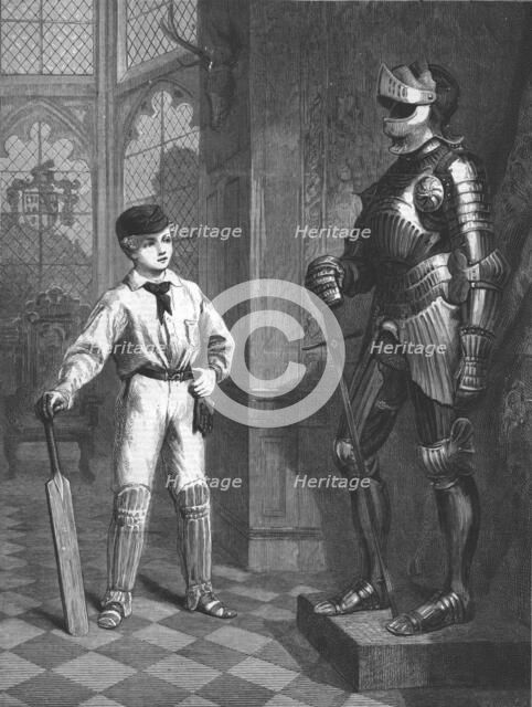 'What a jolly Wicket Keeper he would make', 1875. Artist: Unknown.