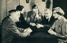 What a question! The Brains Trust in overseas session with Donald McCullough , 1942. Creator: Unknown