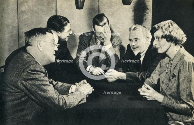 'What a question!' The Brains Trust in overseas session with Donald McCullough ', 1942. Creator: Unknown.