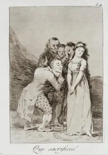 What a sacrifice!, 1799. Creator: Francisco Goya