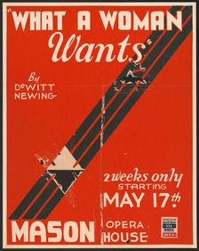 What a Woman Wants, Los Angeles, 1938. Creator: Unknown