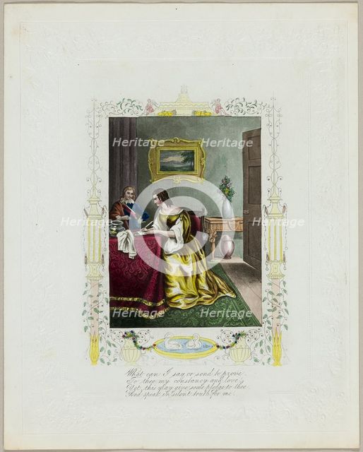 What Can I Say or Send to Prove (valentine), c. 1840. Creator: Unknown.