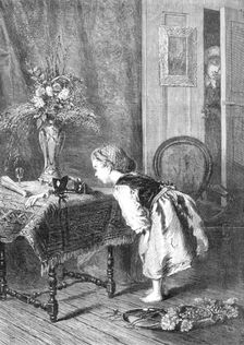 "What Can It Be?" by Madame Thuillier, 1870. Creator: Unknown