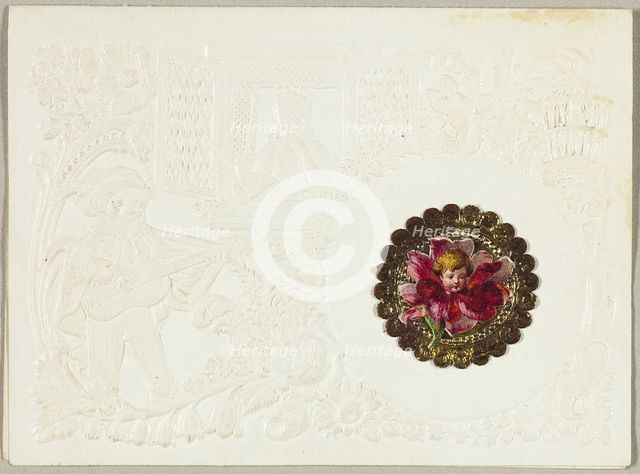 What Cheeks Can Half so Soft Appear (valentine), c.1850. Creator: Unknown.