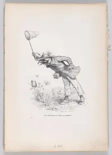What do you say about the butterfly hunt? from Scenes from the Private and Public L..., ca. 1837-47. Creator: Andrew Best Leloir