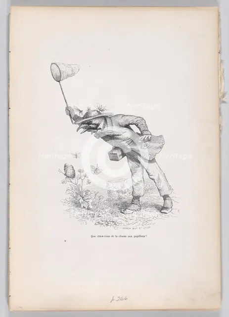 What do you say about the butterfly hunt? from Scenes from the Private and Public L..., ca. 1837-47. Creator: Andrew Best Leloir.
