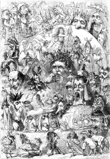 What I saw in the fire - drawn by A. Crowquill, 1861. Creator: Mason Jackson