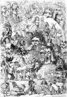 What I saw in the fire - drawn by A. Crowquill, 1861. Creator: Mason Jackson