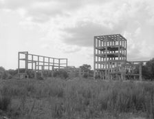 What is left of the alcohol plant, built to utilize refuse, Fullerton, Louisiana, 1937. Creator: Dorothea Lange