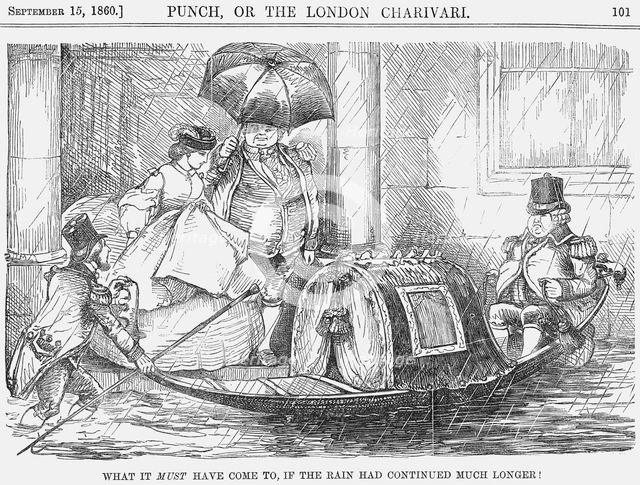 'What it Must have come to, if the Rain had continued much Longer!', 1860. Creator: Unknown.